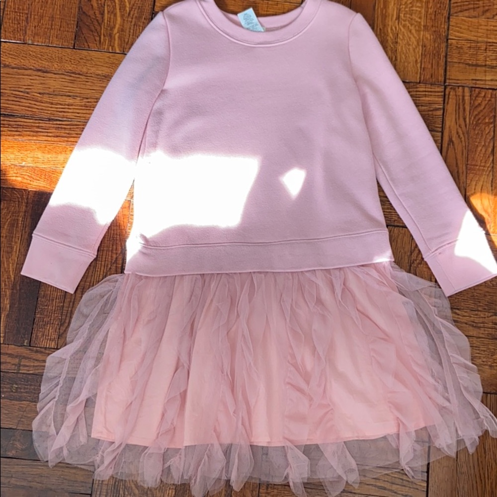 Crew cuts pink dress